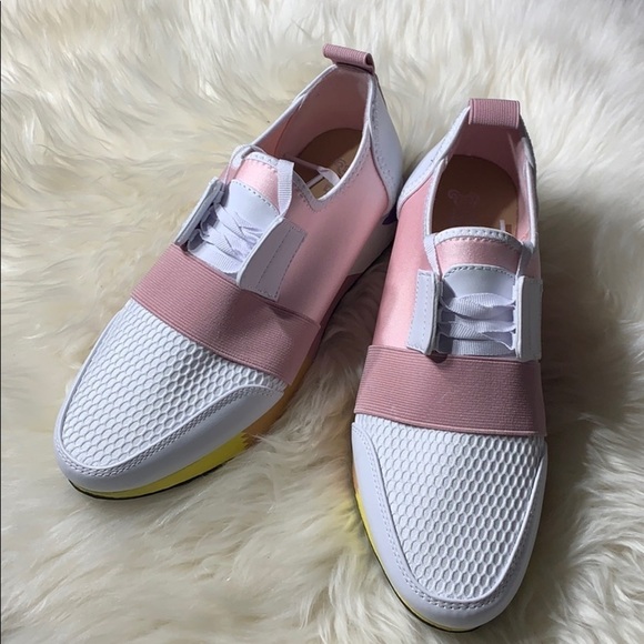 Brash Sneaker Pastel pink slip on Streetwear color block 8.5 women’s new - Picture 3 of 8